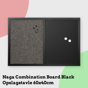 Anmeldelse af Naga Combination Board Black Opslagstavle 60x40cm