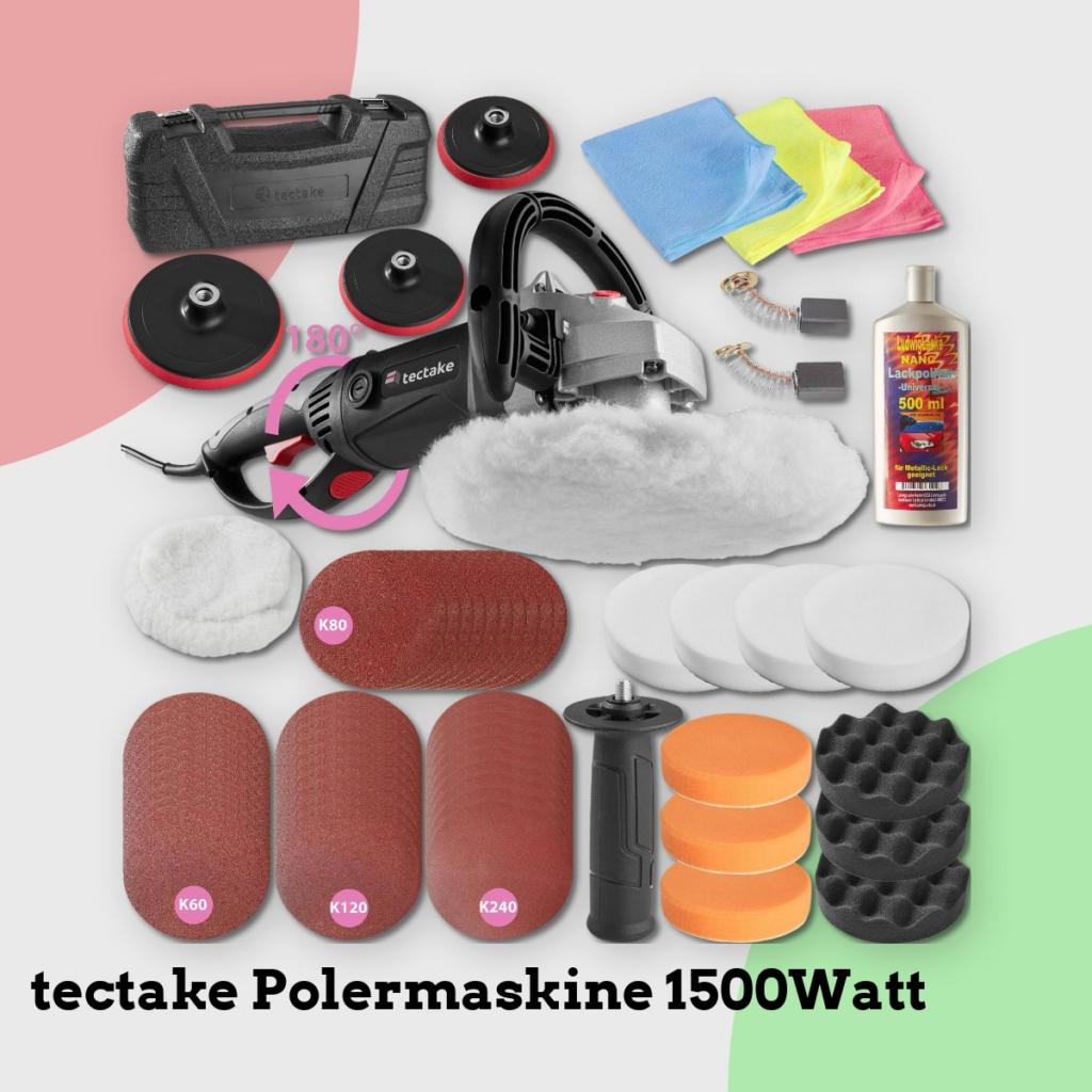 Anmeldelse af tectake Polermaskine 1500Watt