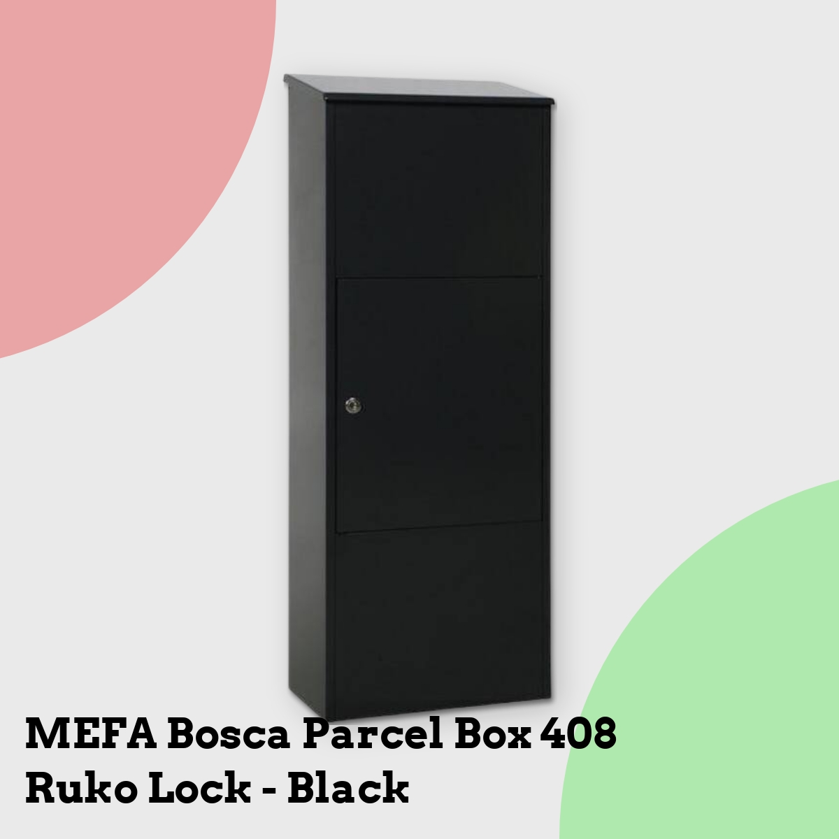 Anmeldelse af MEFA Bosca Parcel Box 408 Ruko Lock - Black