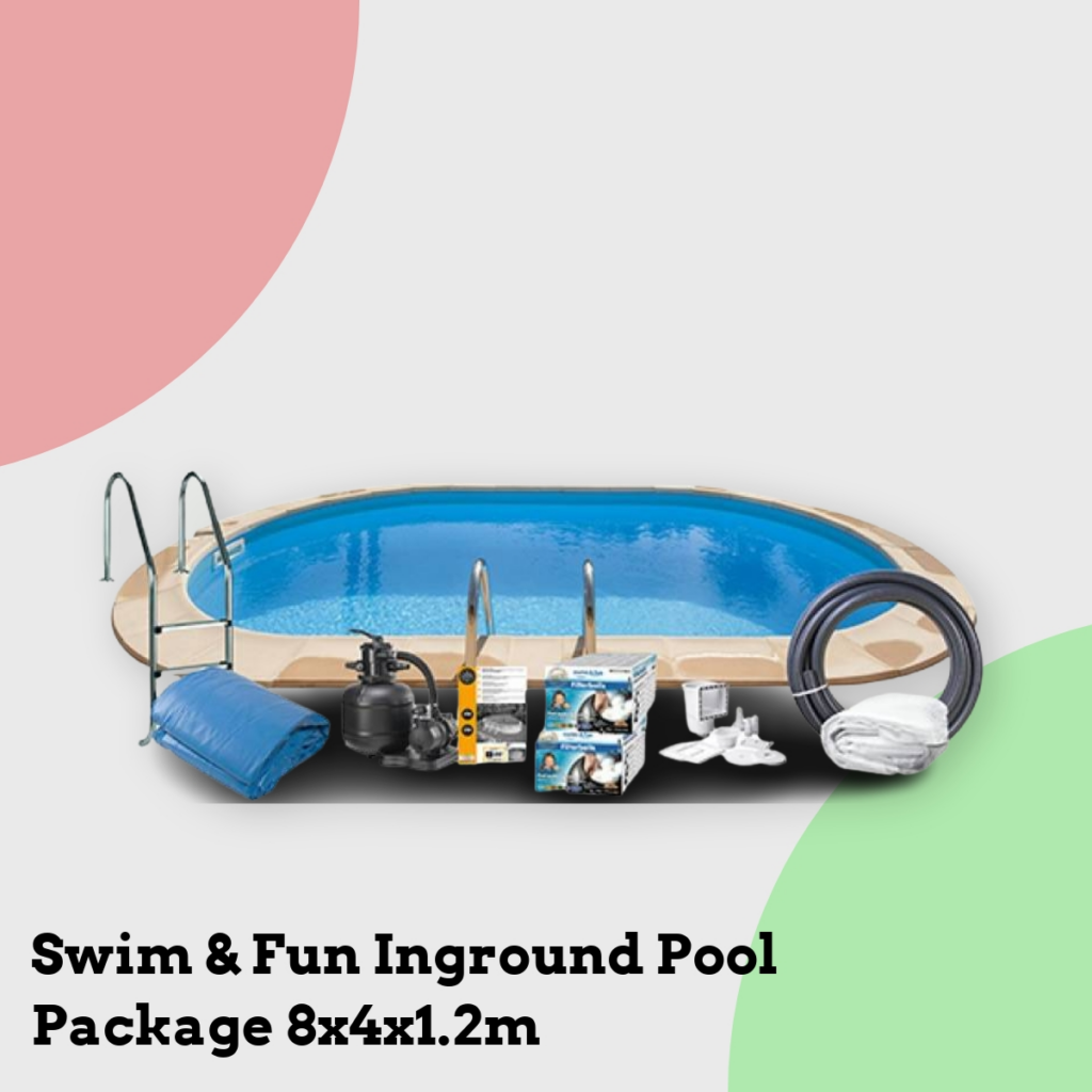 Anmeldelse af Swim & Fun Inground Pool Package 8x4x1.2m