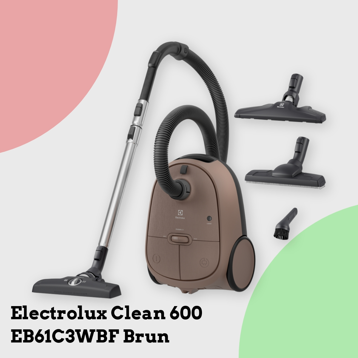 Anmeldelse af Electrolux Clean 600 EB61C3WBF Brun