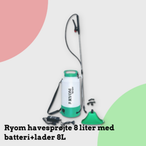 Anmeldelse af Ryom havesprøjte 8 liter med batteri+lader 8L