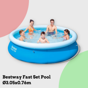 Anmeldelse af Bestway Fast Set Pool Ø3.05x0.76m