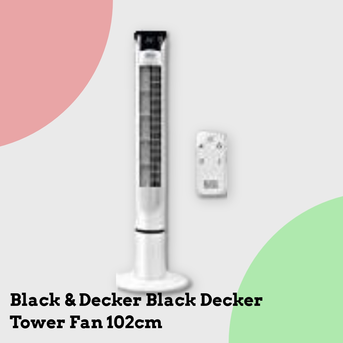 Anmeldelse af Black & Decker Black Decker Tower Fan 102cm