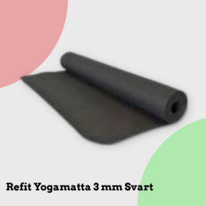 Anmeldelse af Refit Yogamatta 3 mm Svart