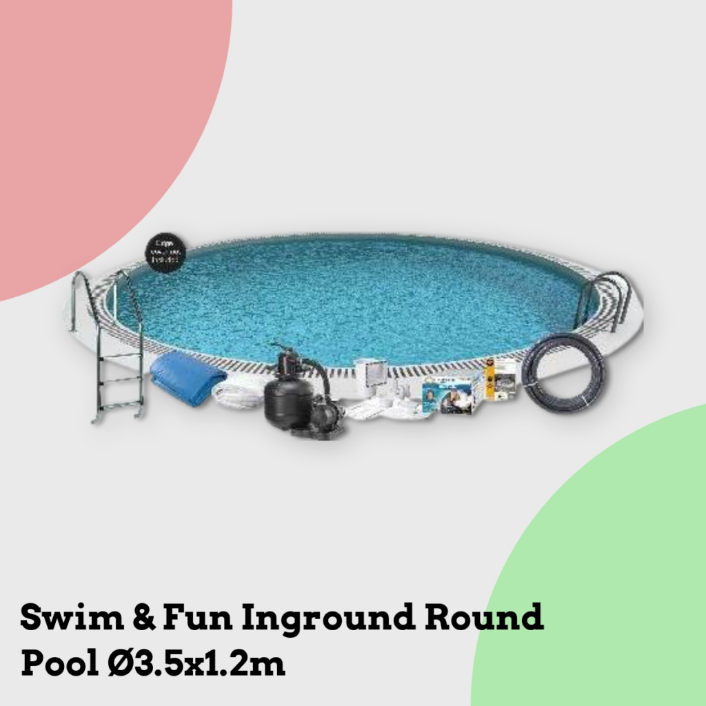 Anmeldelse af Swim & Fun Inground Round Pool Ø3.5x1.2m