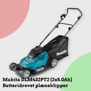 Anmeldelse af Makita DLM432PT2 (2x5.0Ah) Batteridrevet plæneklipper