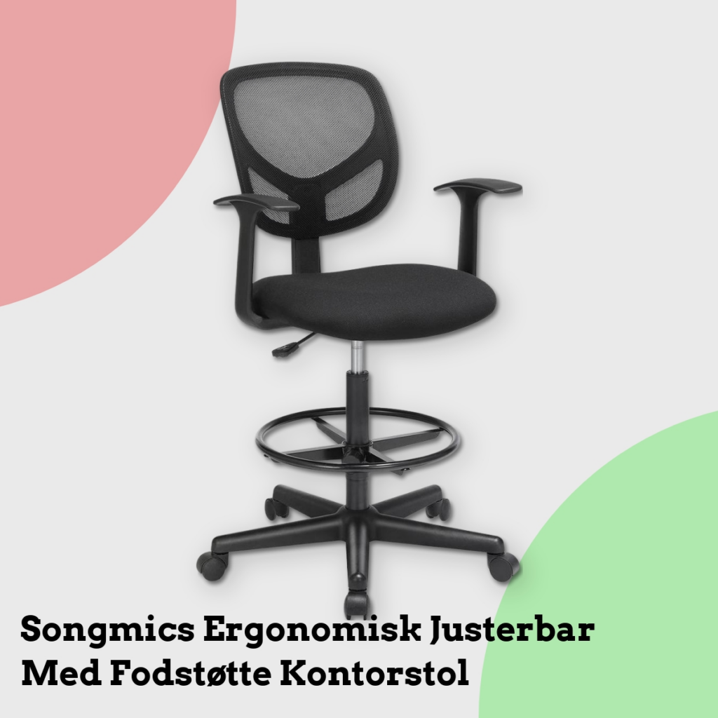 Anmeldelse af Songmics Ergonomisk Justerbar Med Fodstøtte Kontorstol