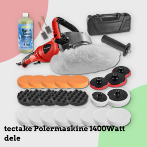 Anmeldelse af tectake Polermaskine 1400Watt dele