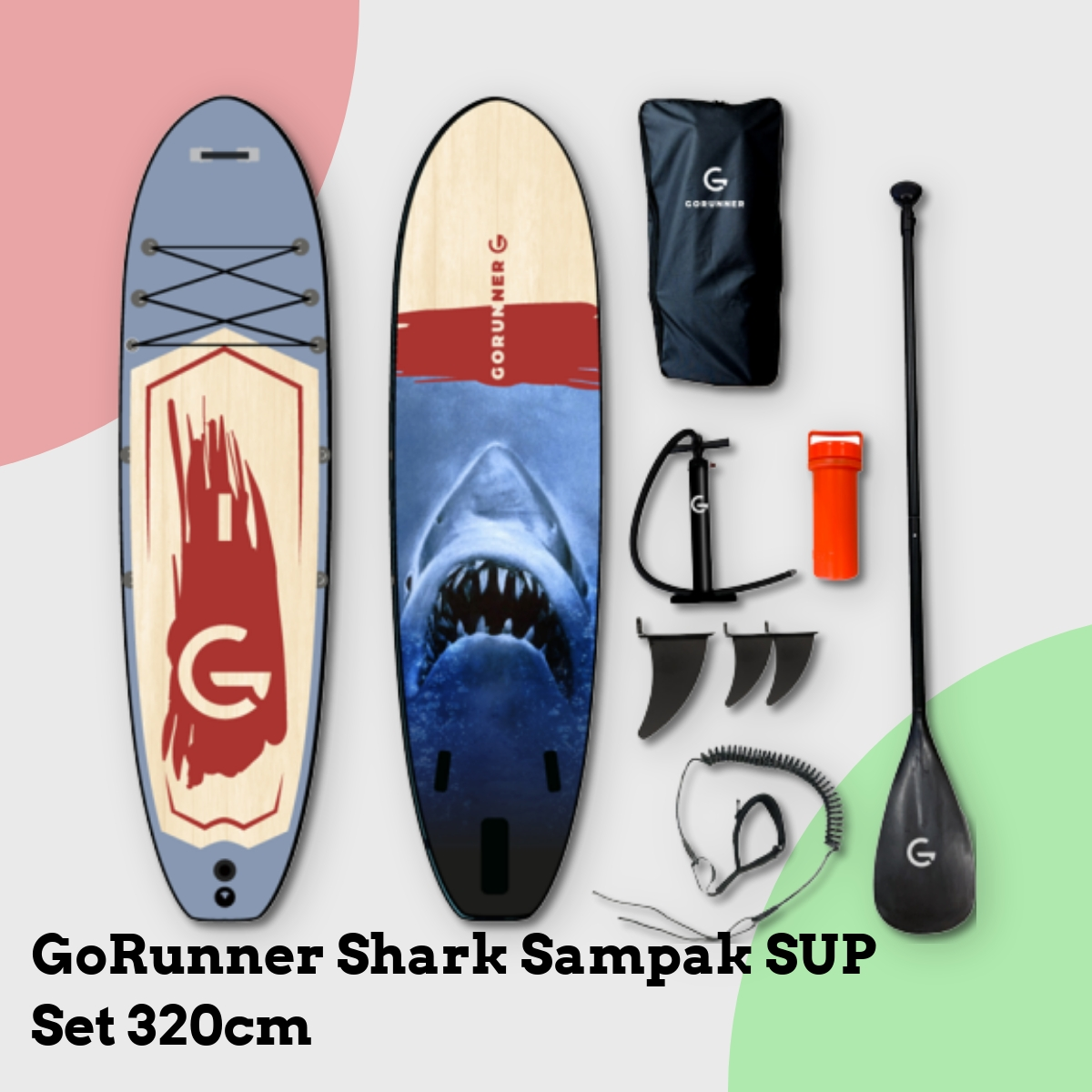 Anmeldelse af GoRunner Shark Sampak SUP Set 320cm