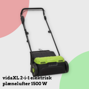 Anmeldelse af vidaXL 2-i-1 elektrisk plænelufter 1500 W