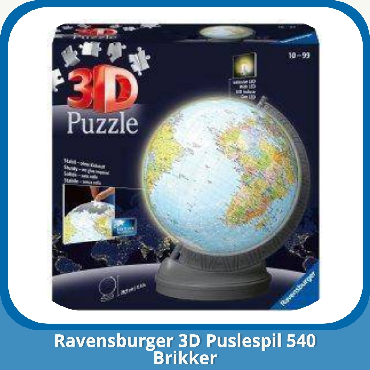 Anmeldelse af Ravensburger 3D Puslespil 540 Brikker