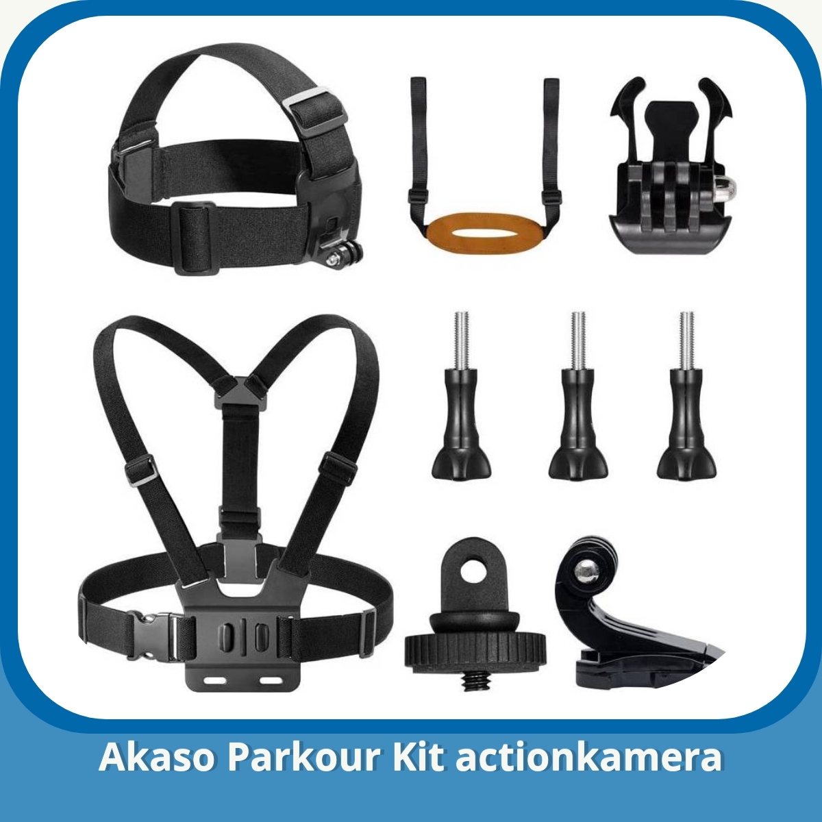 Anmeldelse af Akaso Parkour Kit actionkamera