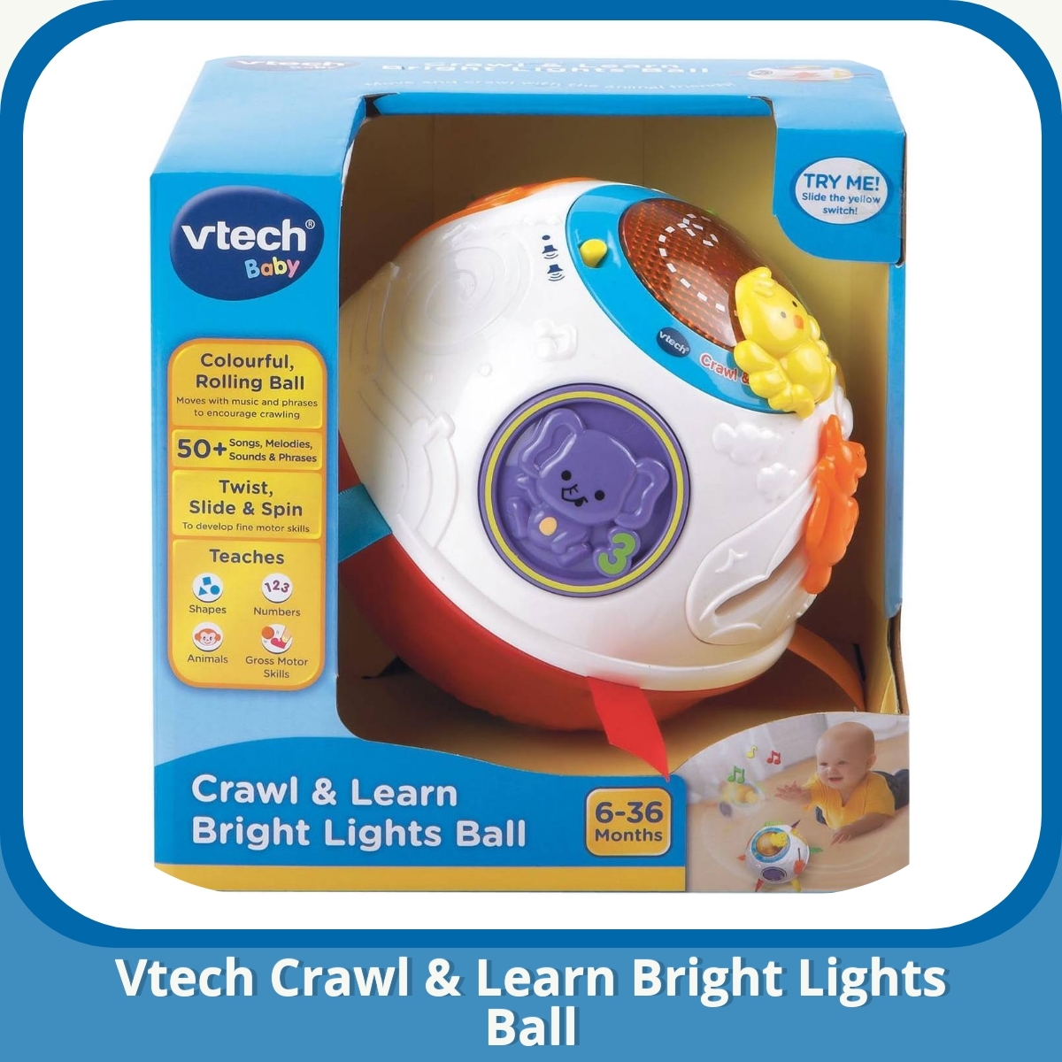 Anmeldelse af Vtech Crawl & Learn Bright Lights Ball