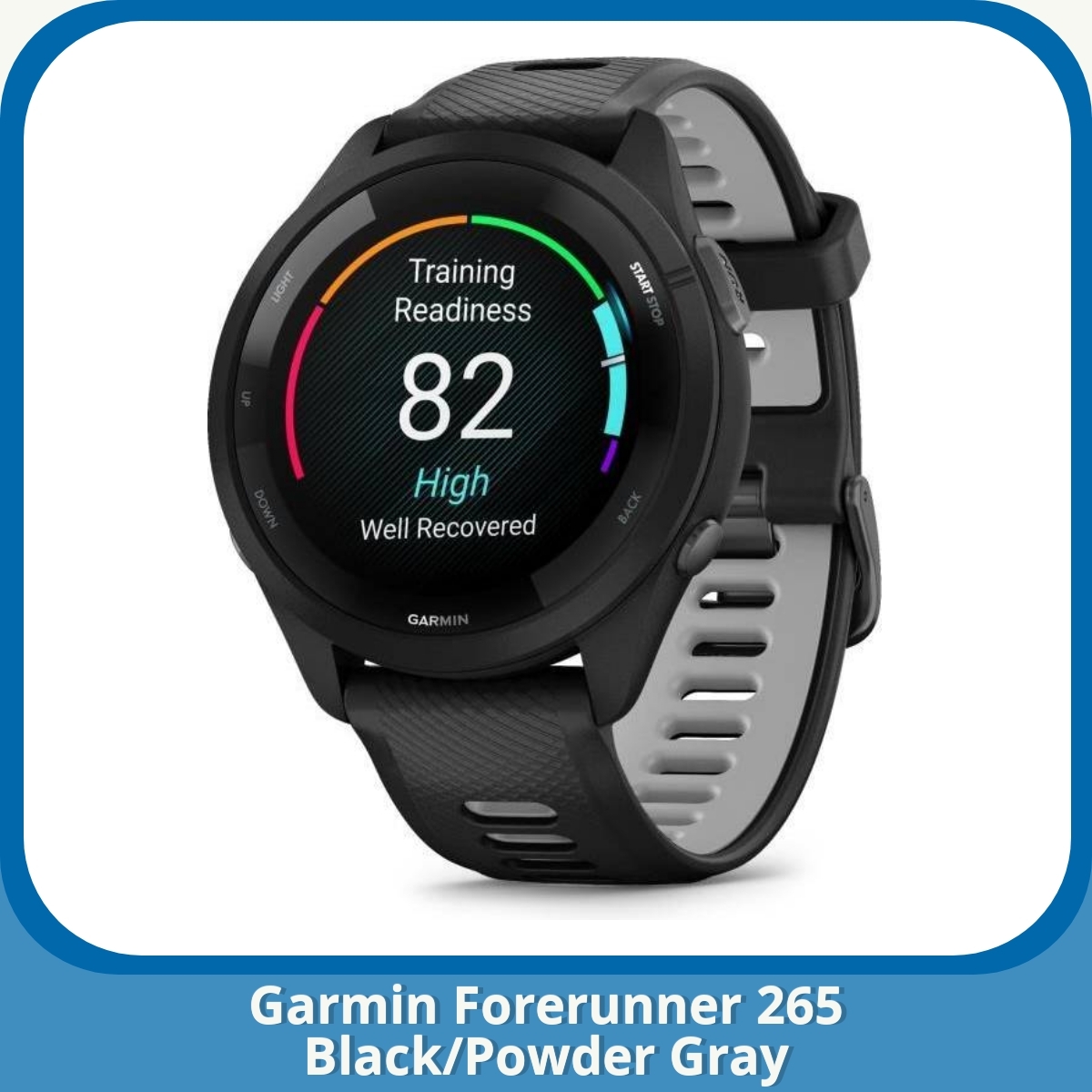 Anmeldelse af Garmin Forerunner 265 Black/Powder Gray
