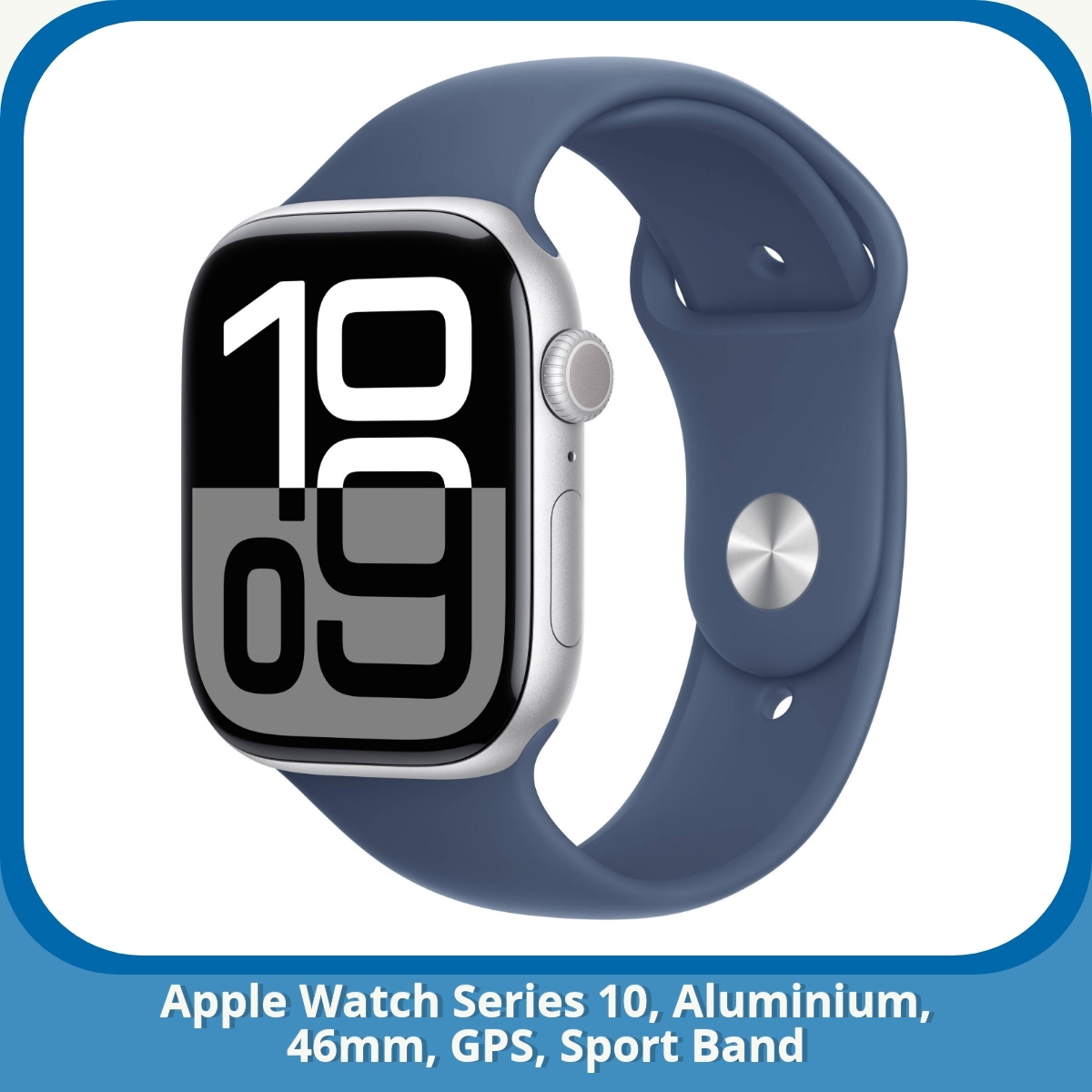 Anmeldelse af Apple Watch Series 10, Aluminium, 46mm, GPS, Sport Band