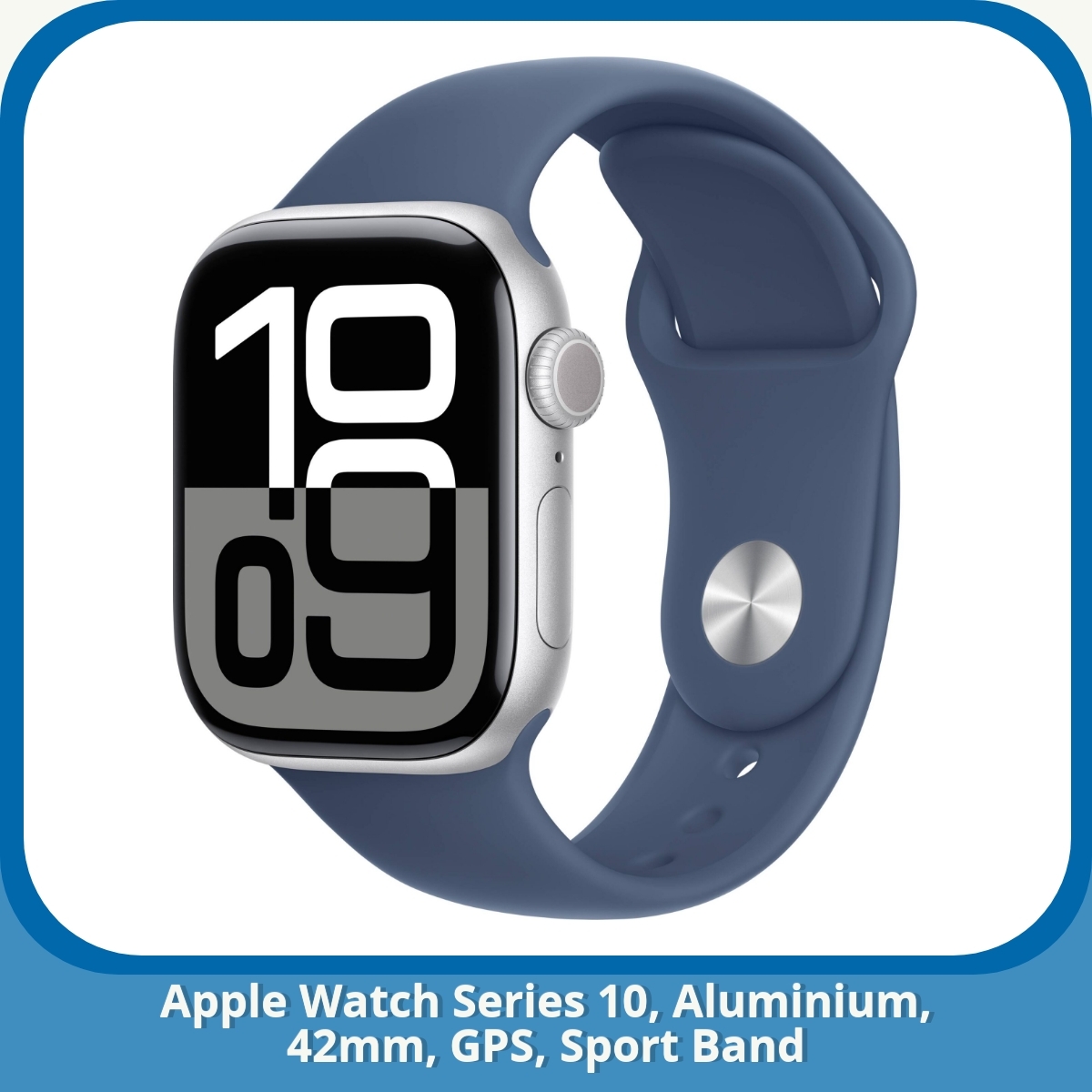 Anmeldelse af Apple Watch Series 10, Aluminium, 42mm, GPS, Sport Band