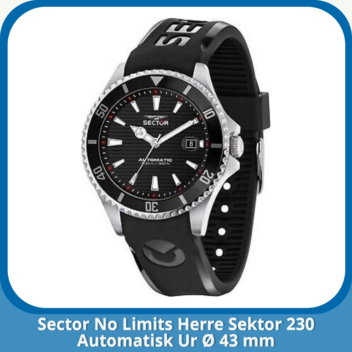Anmeldelse af Sector No Limits Herre Sektor 230 Automatisk Ur Ø 43 mm