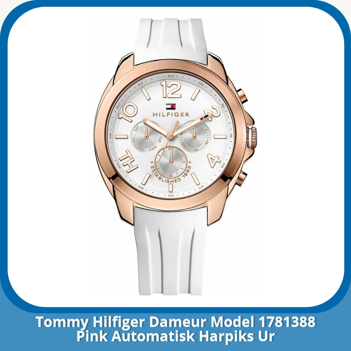 Anmeldelse af Tommy Hilfiger Dameur Model 1781388 Pink Automatisk Harpiks Ur
