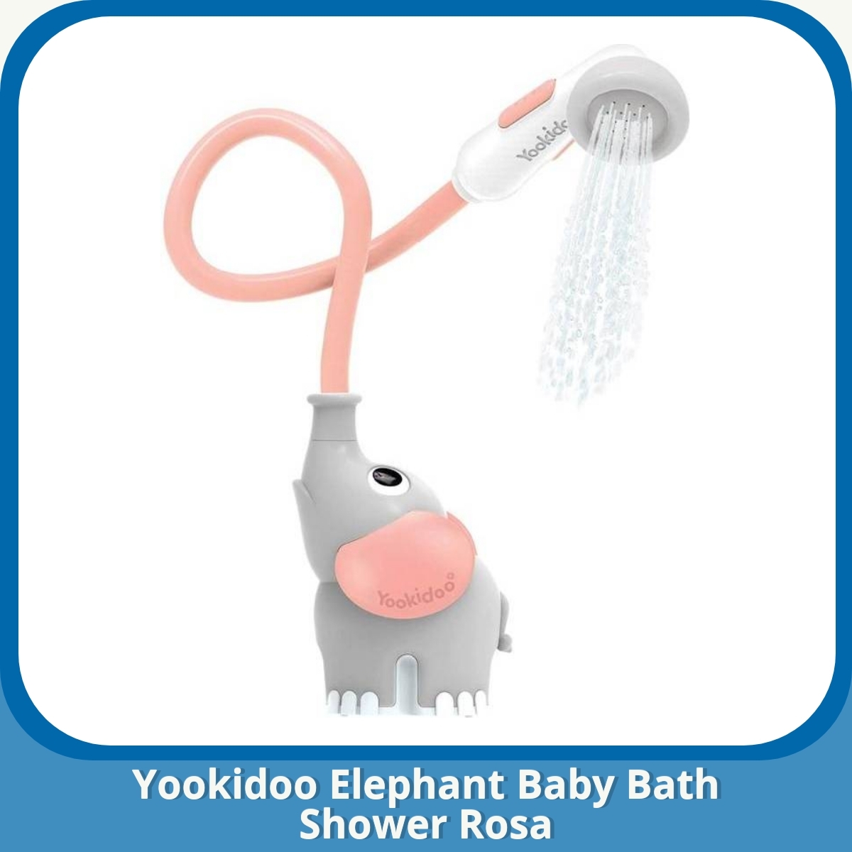 Anmeldelse af Yookidoo Elephant Baby Bath Shower Rosa