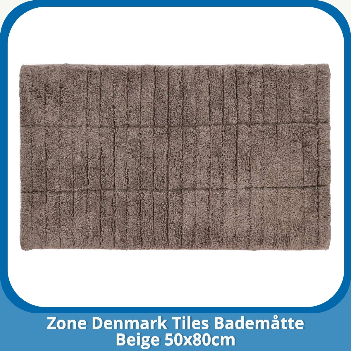 Anmeldelse af Zone Denmark Tiles Bademåtte Beige 50x80cm