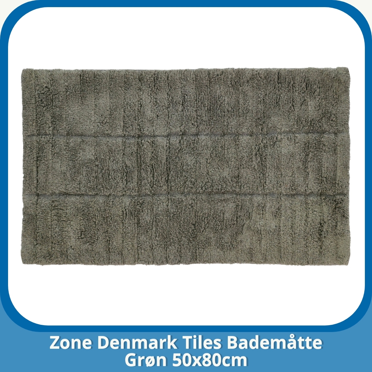 Anmeldelse af Zone Denmark Tiles Bademåtte Grøn 50x80cm
