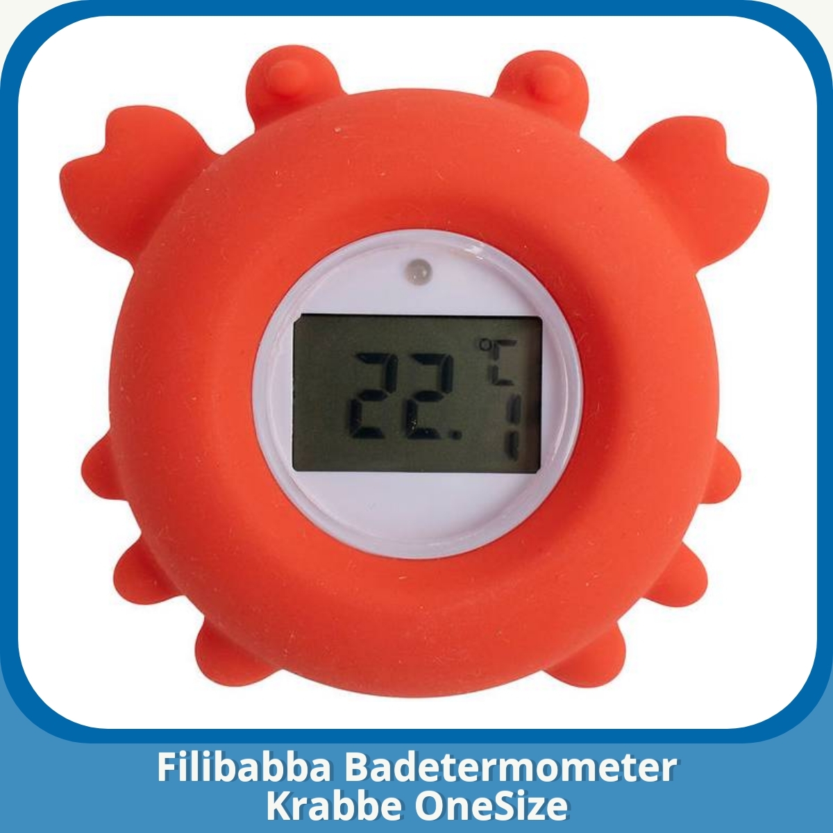 Anmeldelse af Filibabba Badetermometer Krabbe OneSize