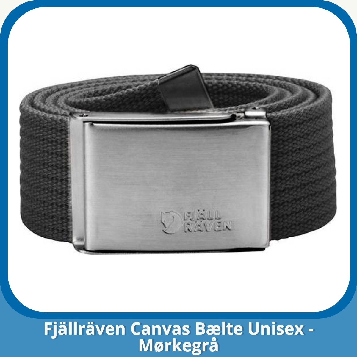 Anmeldelse af Fjällräven Canvas Bælte Unisex - Mørkegrå