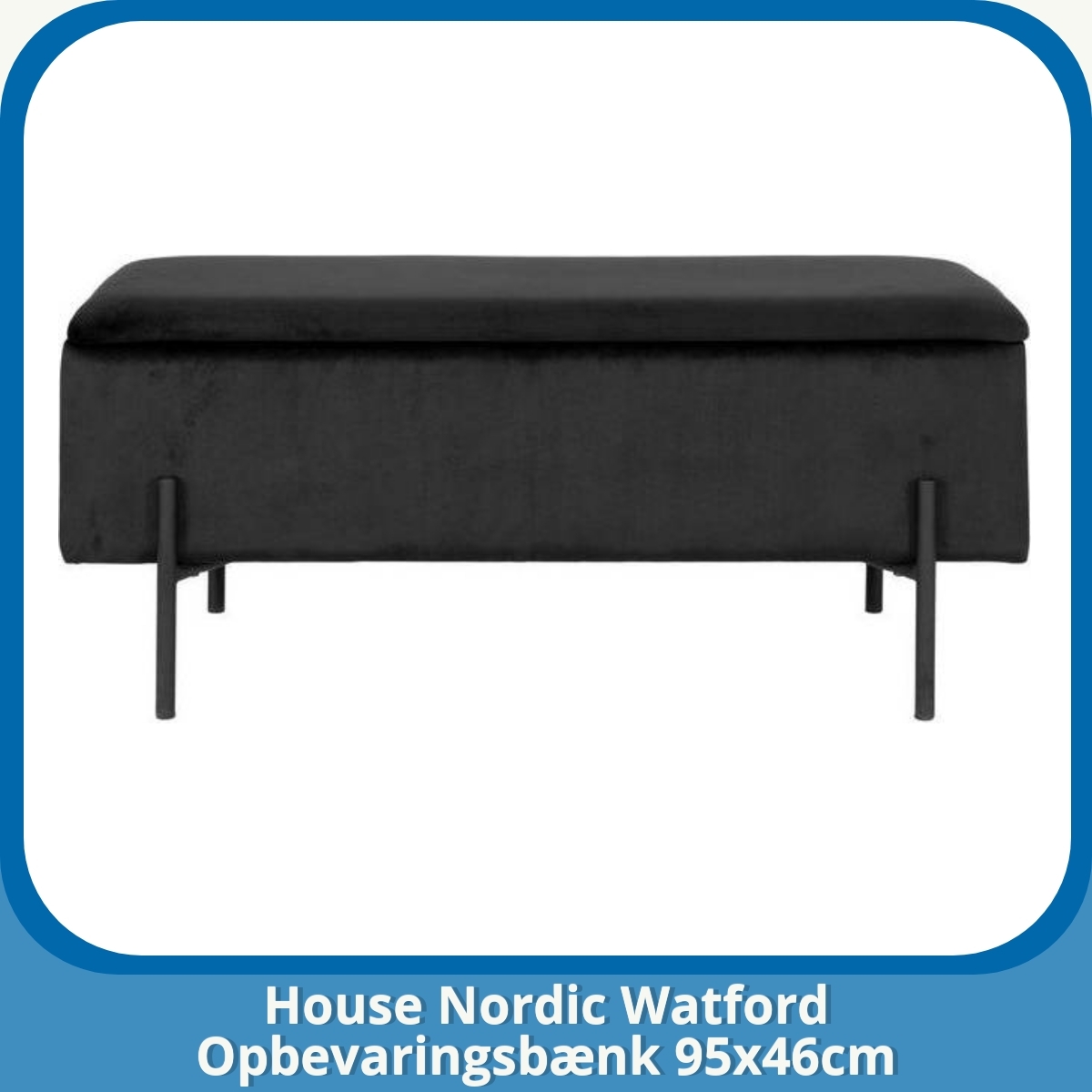 Anmeldelse af House Nordic Watford Opbevaringsbænk 95x46cm