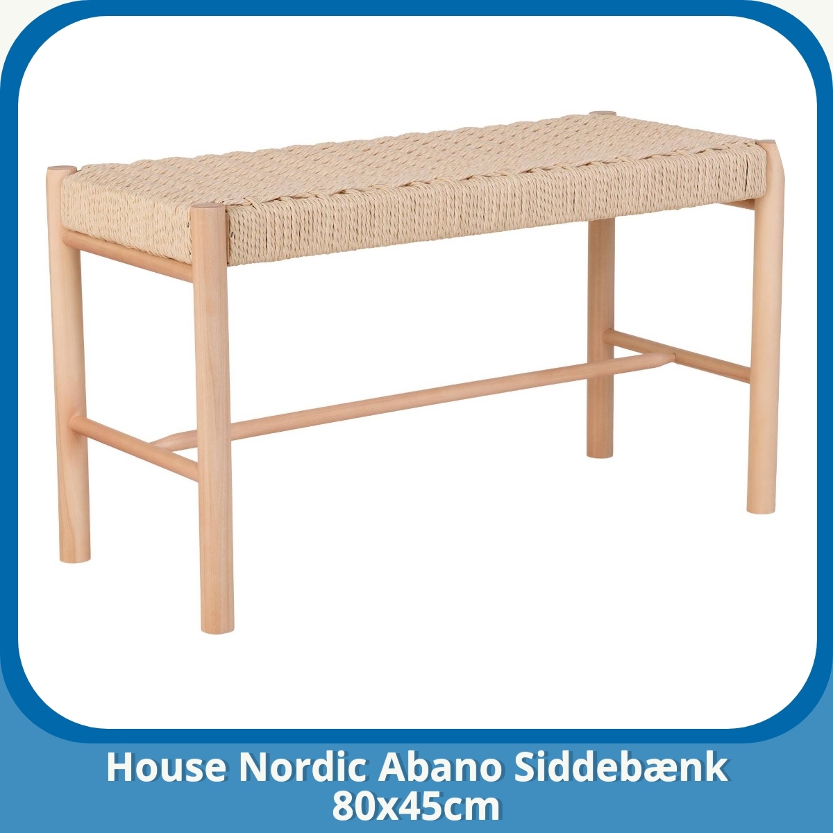 Anmeldelse af House Nordic Abano Siddebænk 80x45cm