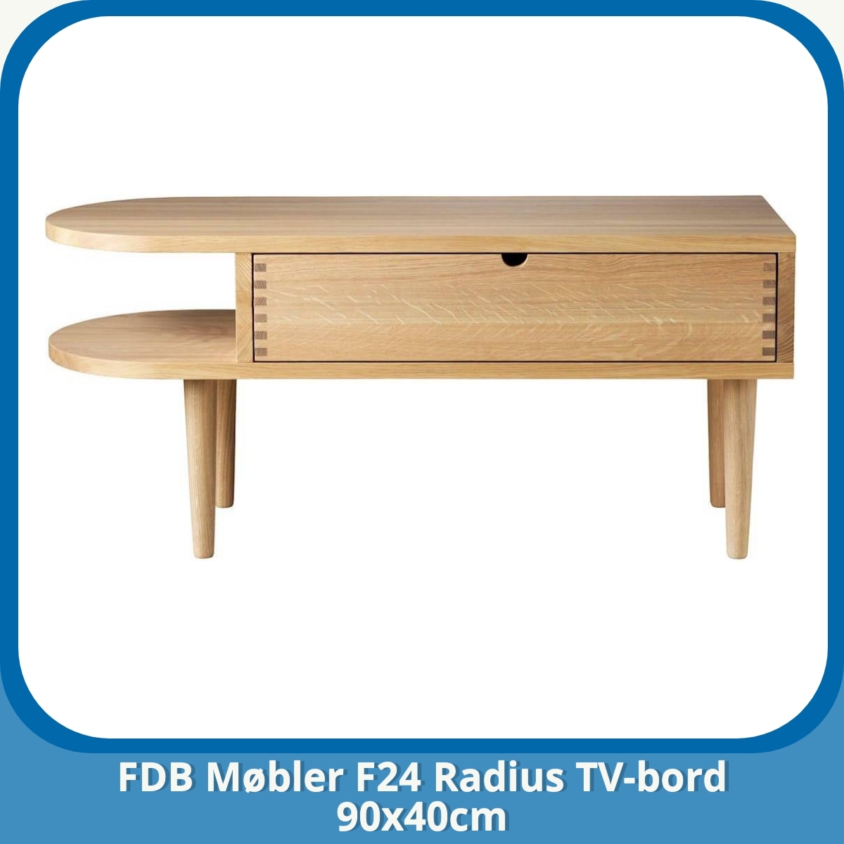 Anmeldelse af FDB Møbler F24 Radius TV-bord 90x40cm