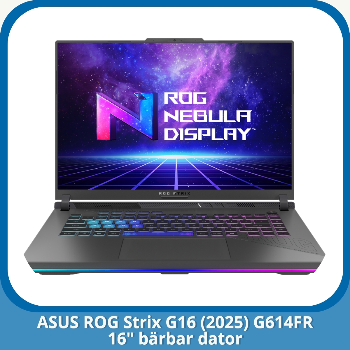 Anmeldelse af ASUS ROG Strix G16 (2025) G614FR 16