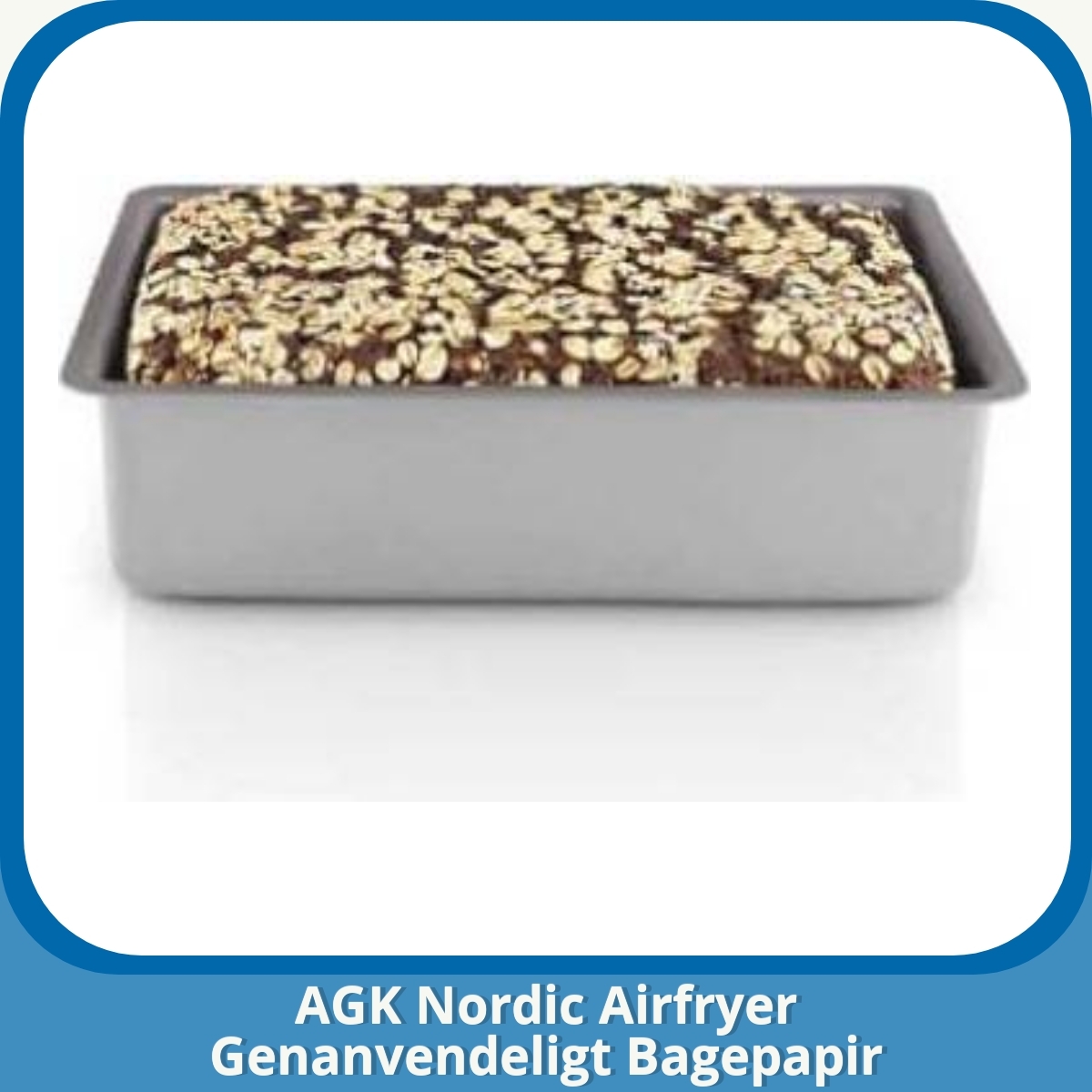 Anmeldelse af AGK Nordic Airfryer Genanvendeligt Bagepapir