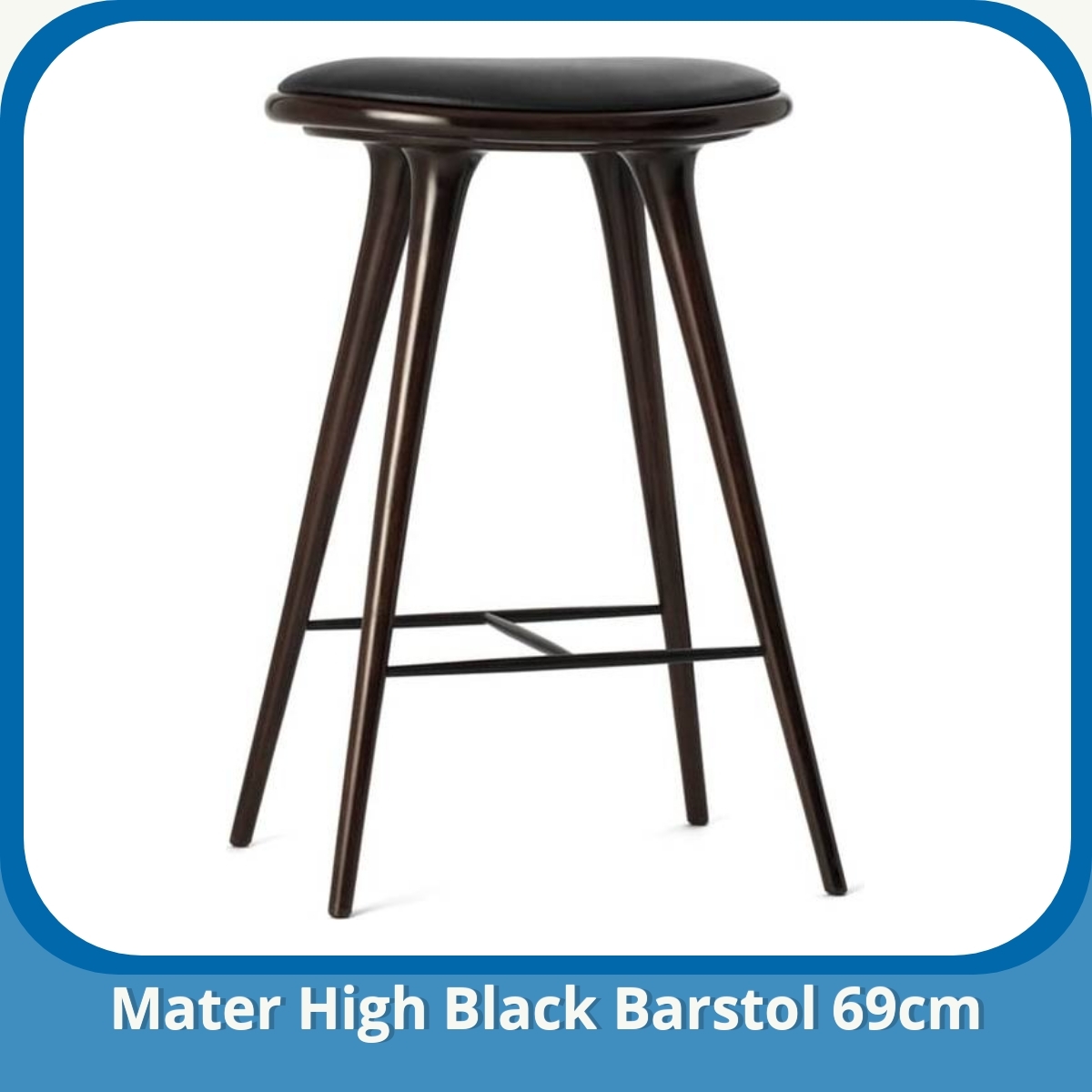 Anmeldelse af Mater High Black Barstol 69cm