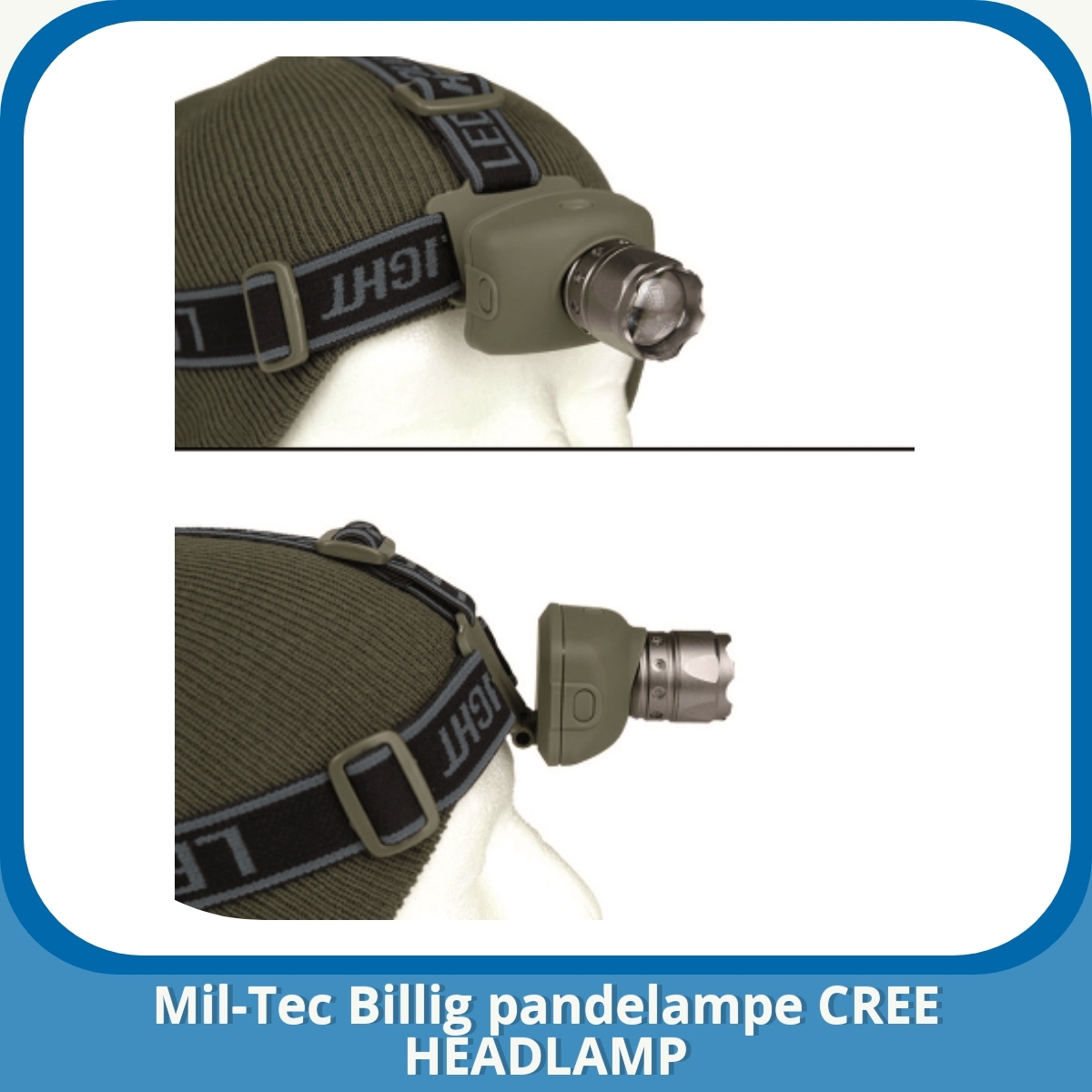 Anmeldelse af Mil-Tec Billig pandelampe CREE HEADLAMP
