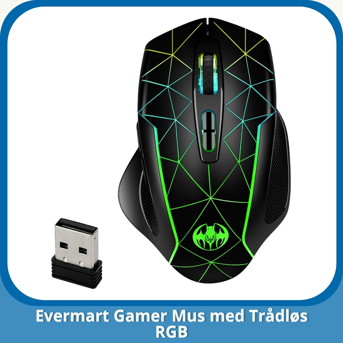 Anmeldelse af Evermart Gamer Mus med Trådløs RGB