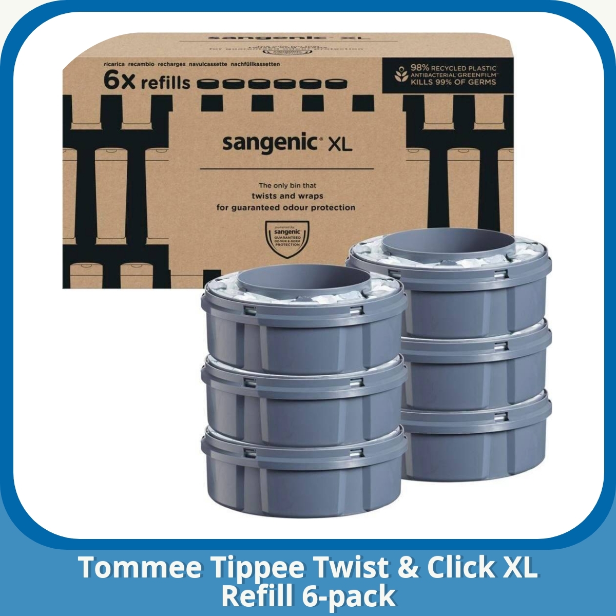 Anmeldelse af Tommee Tippee Twist & Click XL Refill 6-pack
