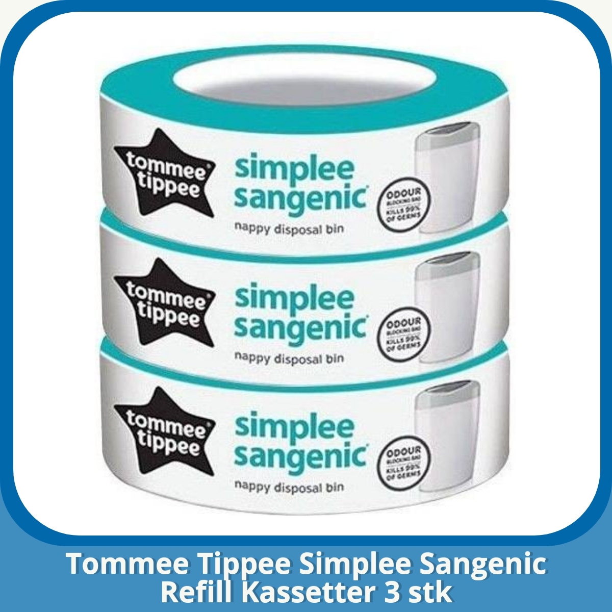 Anmeldelse af Tommee Tippee Simplee Sangenic Refill Kassetter 3 stk