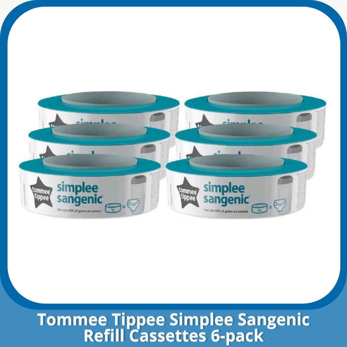 Anmeldelse af Tommee Tippee Simplee Sangenic Refill Cassettes 6-pack