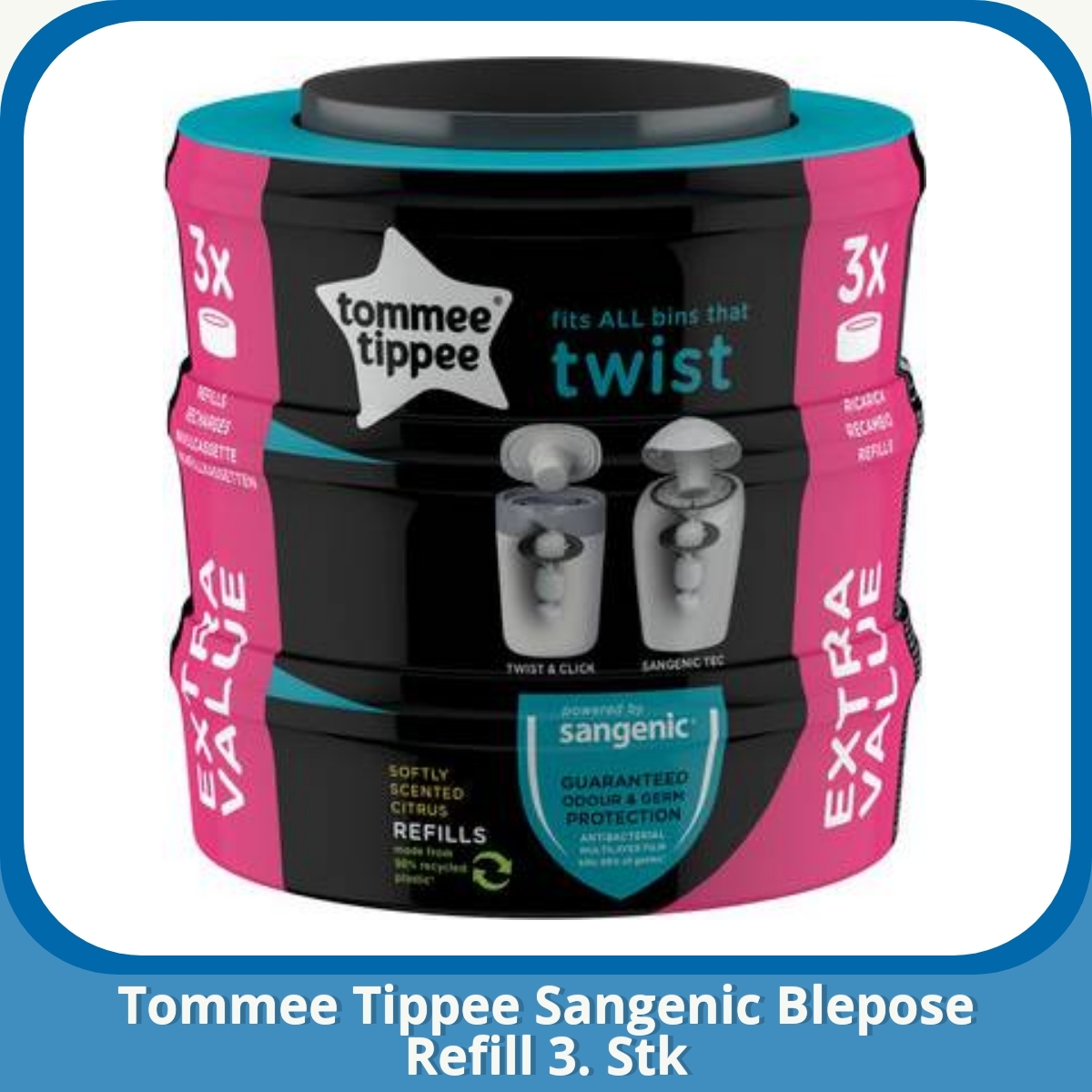 Anmeldelse af Tommee Tippee Sangenic Blepose Refill 3. Stk