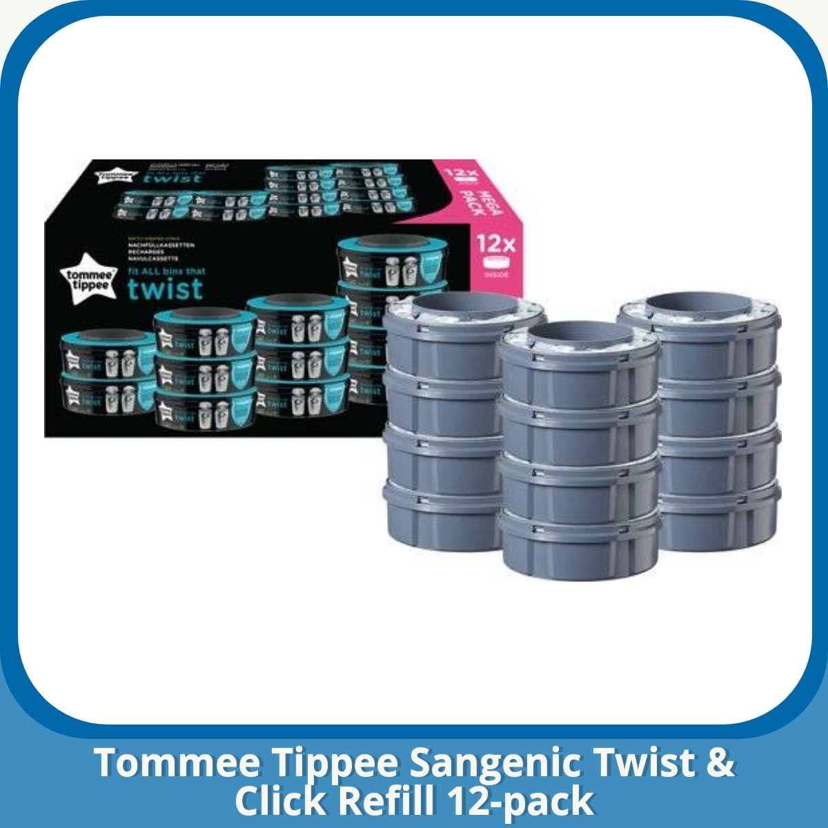 Anmeldelse af Tommee Tippee Sangenic Twist & Click Refill 12-pack