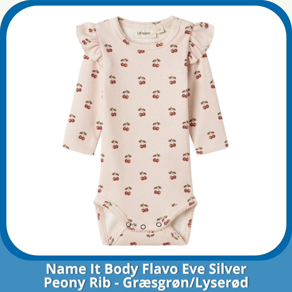 Anmeldelse af Name It Body Flavo Eve Silver Peony Rib - Græsgrøn/Lyserød