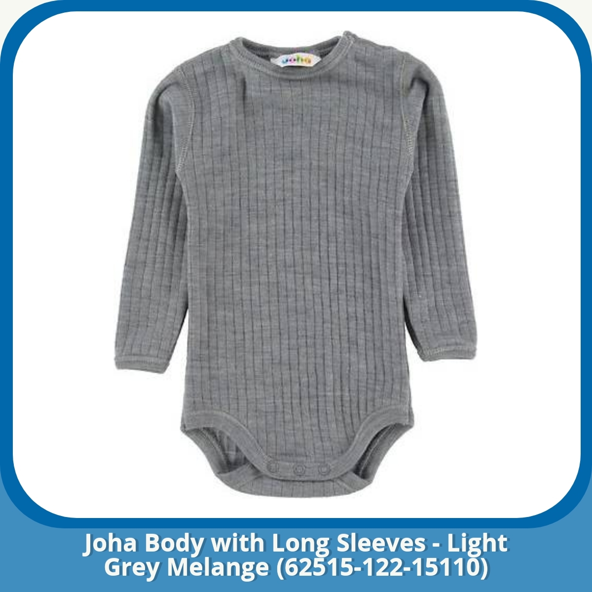 Anmeldelse af Joha Body with Long Sleeves - Light Grey Melange (62515-122-15110)