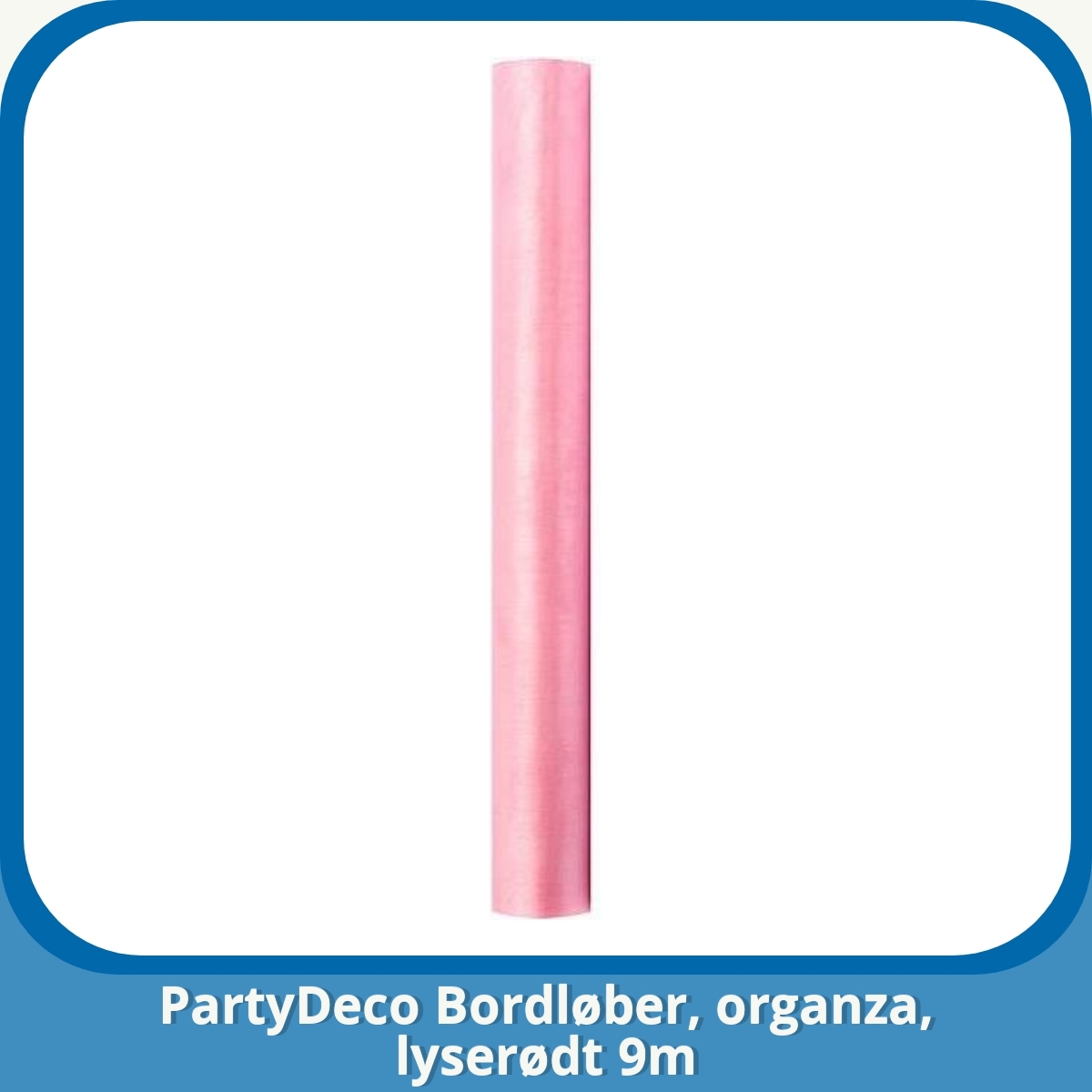 Anmeldelse af PartyDeco Bordløber, organza, lyserødt 9m