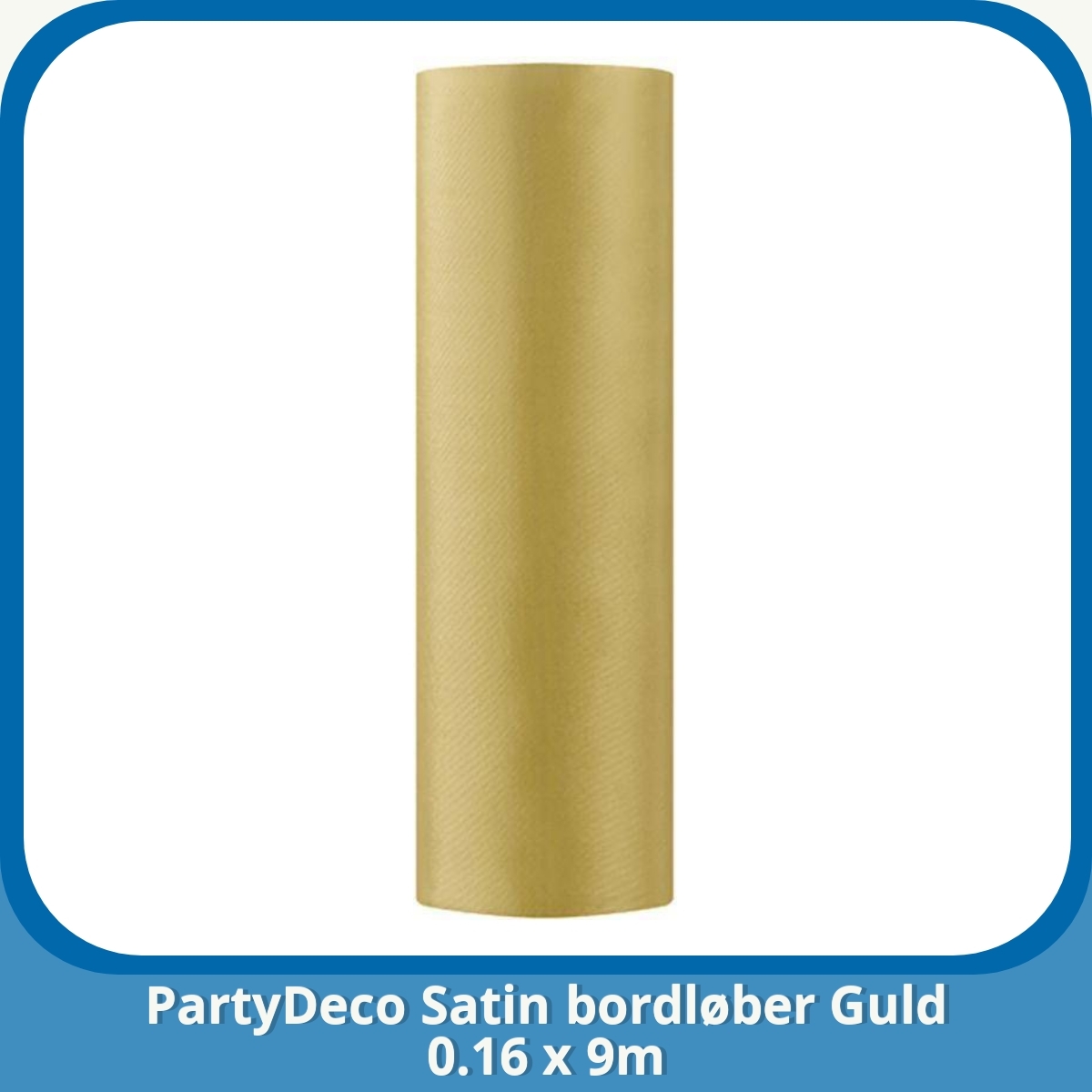 Anmeldelse af PartyDeco Satin bordløber Guld 0.16 x 9m