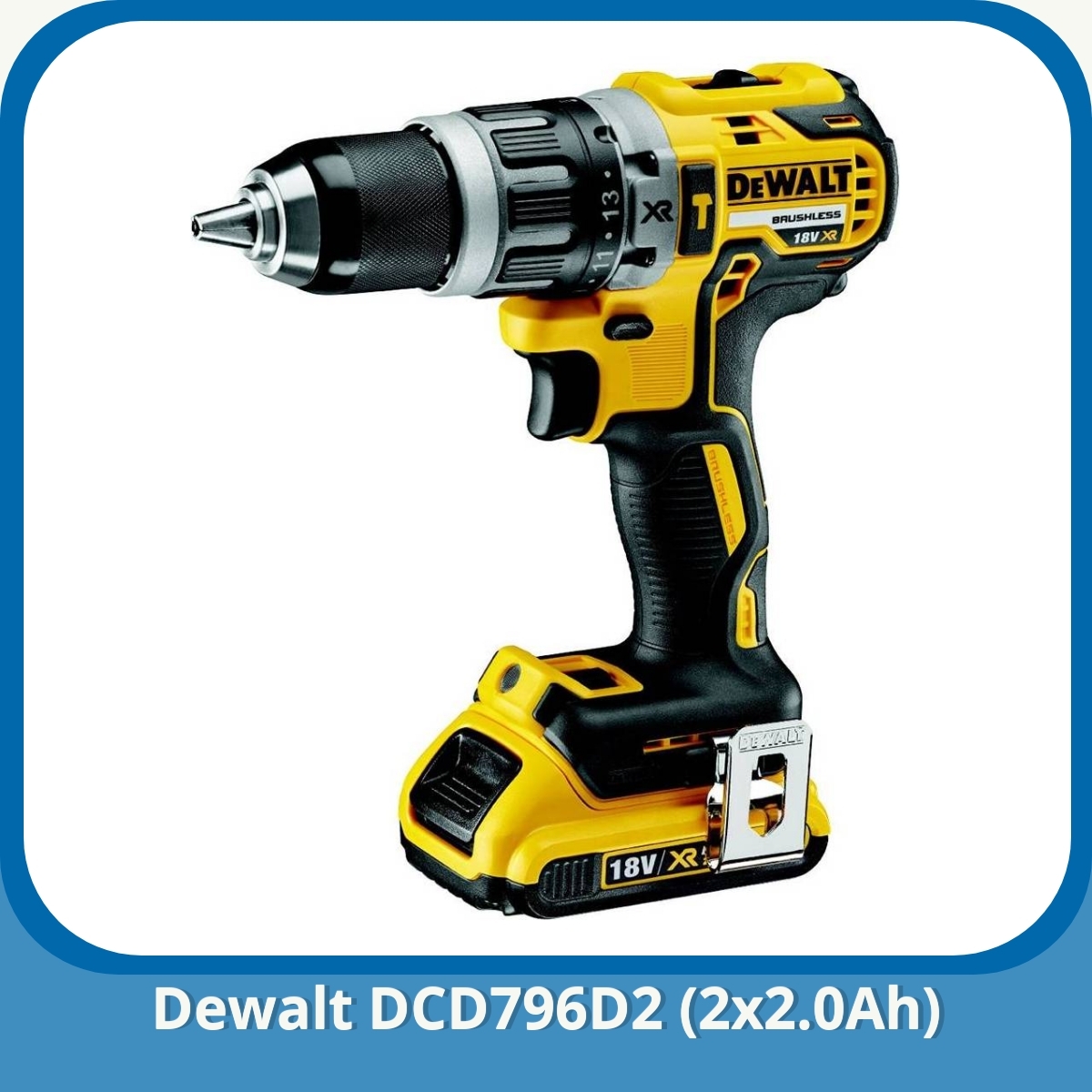 Anmeldelse af Dewalt DCD796D2 (2x2.0Ah)
