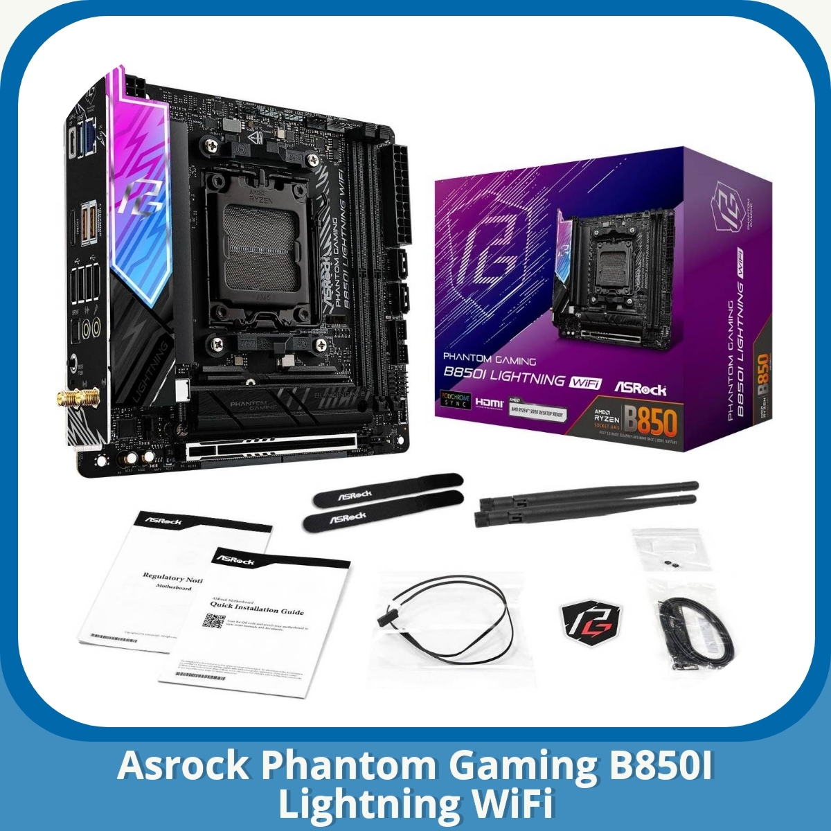 Anmeldelse af Asrock Phantom Gaming B850I Lightning WiFi