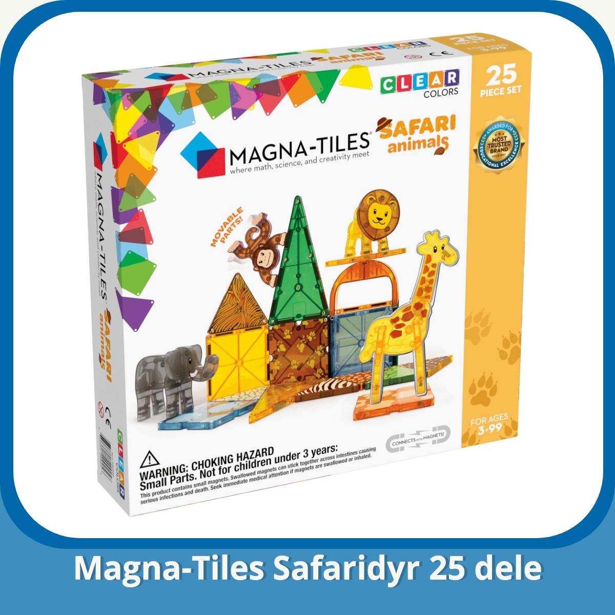 Anmeldelse af Magna-Tiles Safaridyr 25 dele
