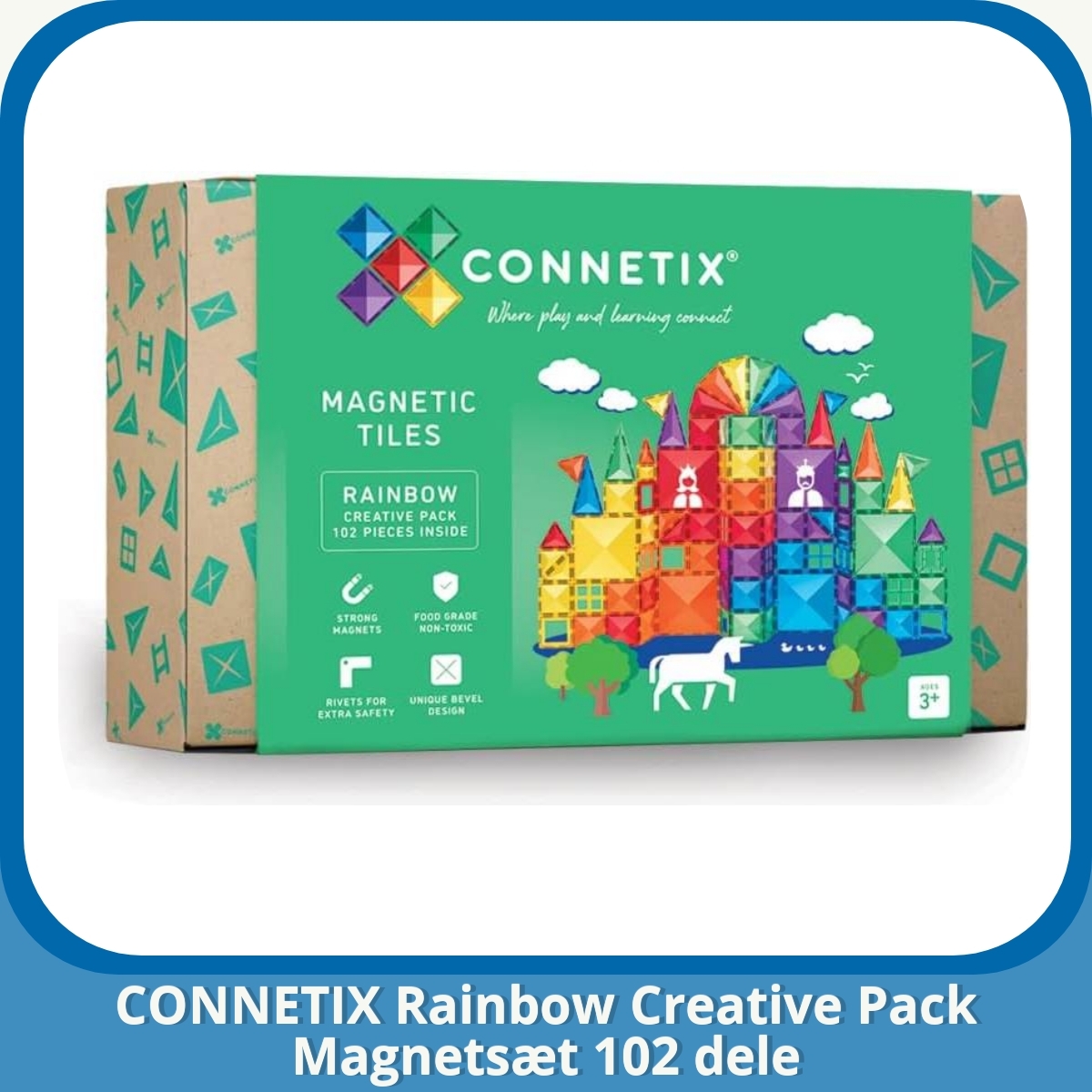 Anmeldelse af CONNETIX Rainbow Creative Pack Magnetsæt 102 dele