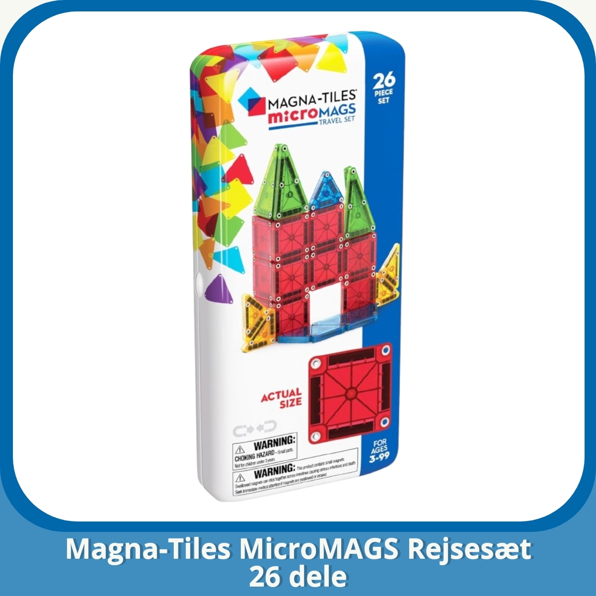 Anmeldelse af Magna-Tiles MicroMAGS Rejsesæt 26 dele